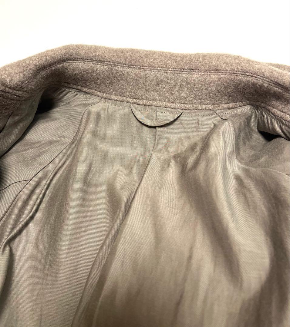 comoli ヤクウール　ショールカラーコート