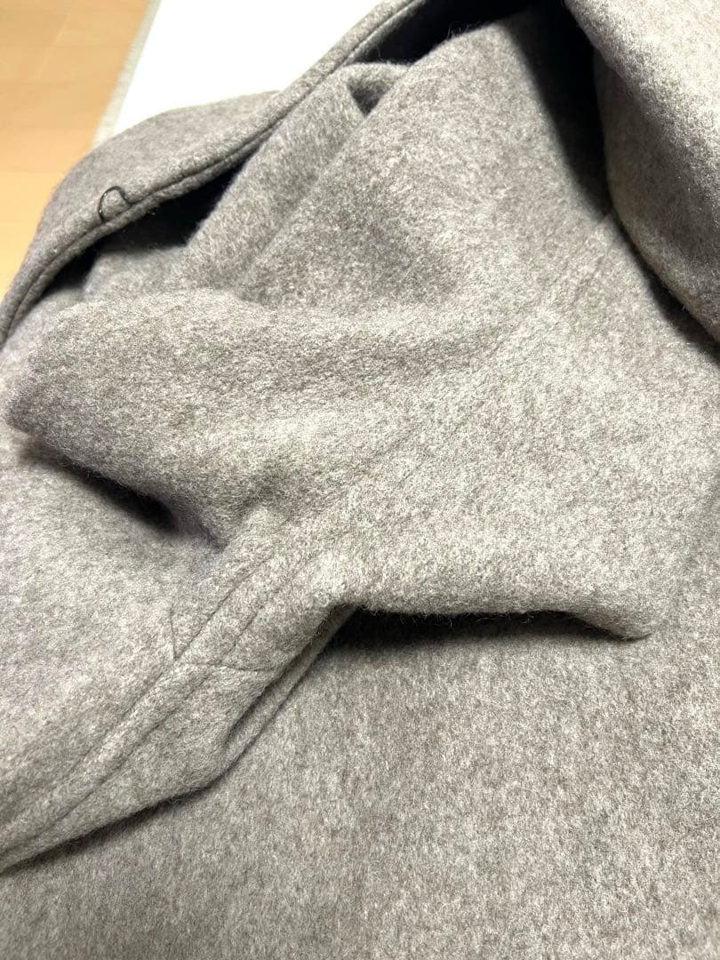 comoli ヤクウール　ショールカラーコート