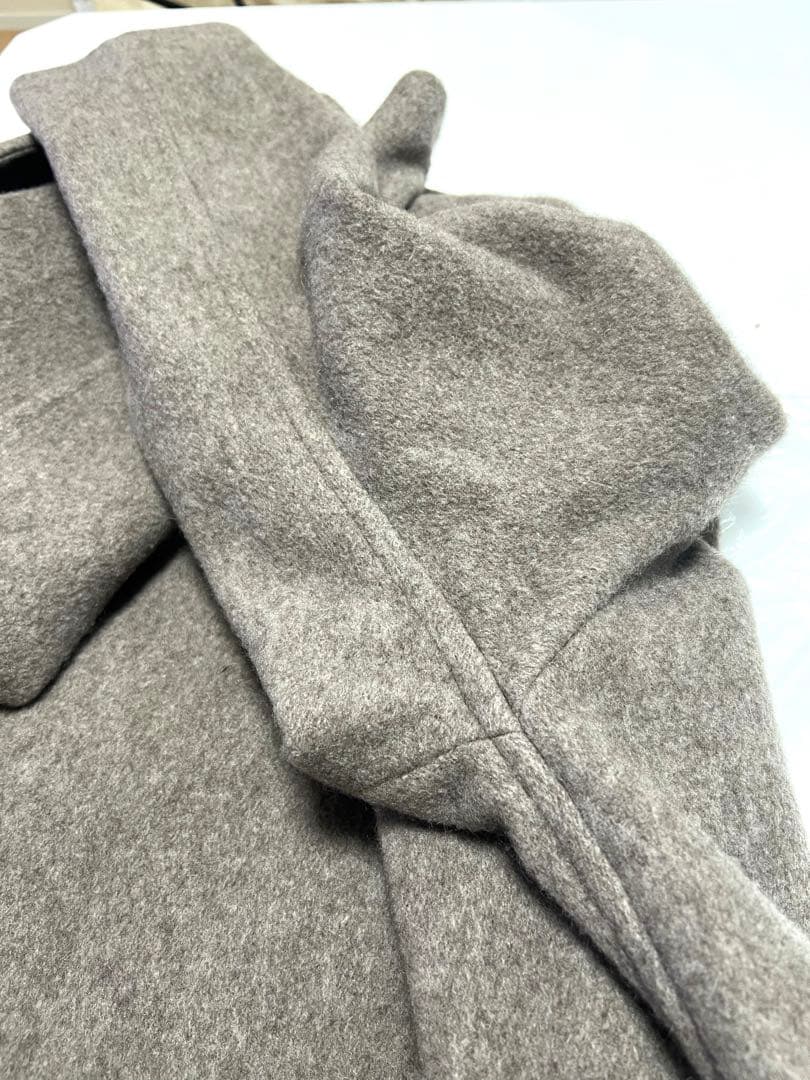 comoli ヤクウール　ショールカラーコート