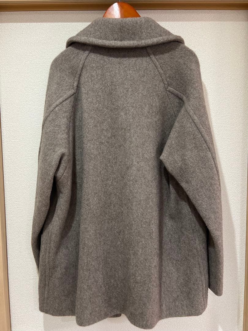 comoli ヤクウール　ショールカラーコート