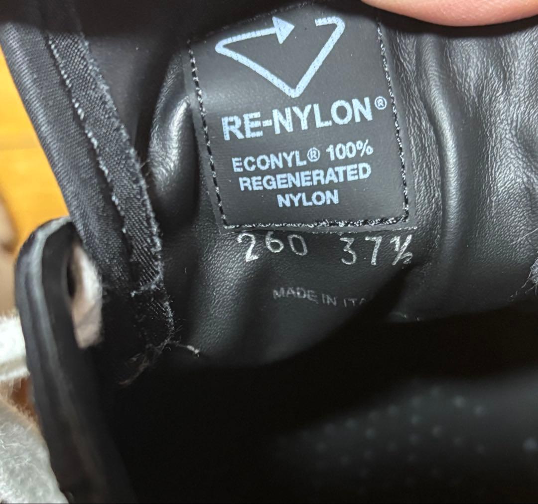 PHSお値下げ！PRADA ブラックスニーカー ホワイトソール厚底37.5