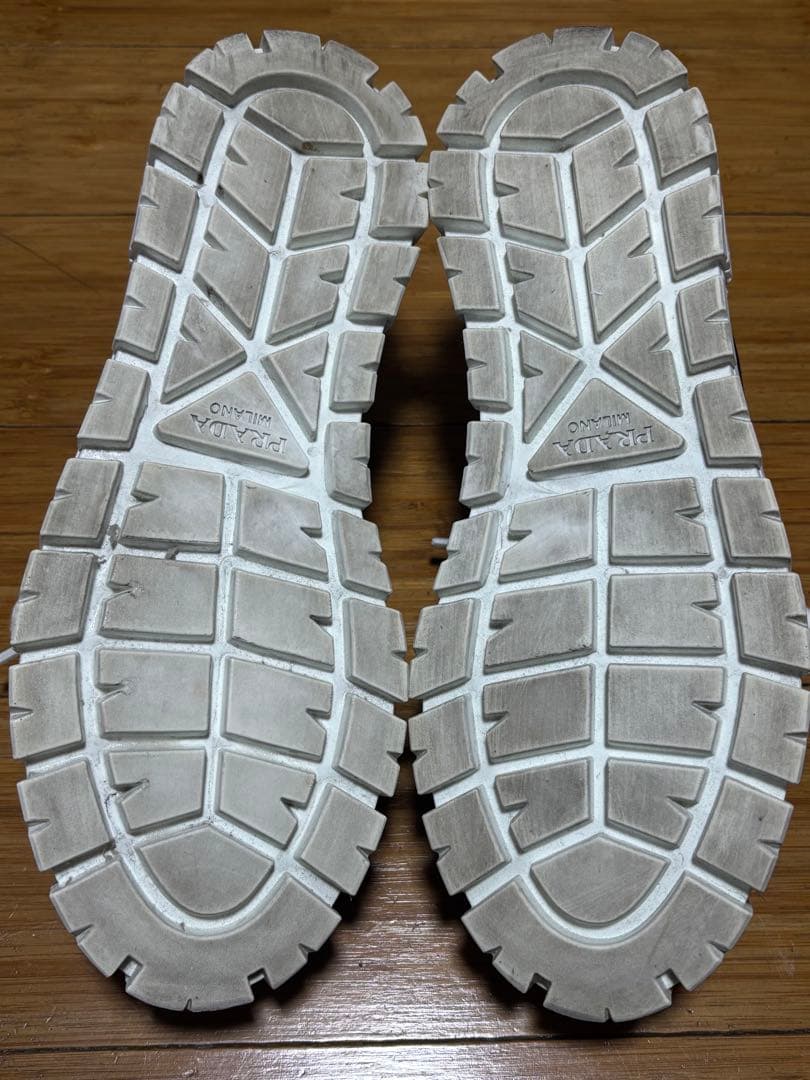 PHSお値下げ！PRADA ブラックスニーカー ホワイトソール厚底37.5