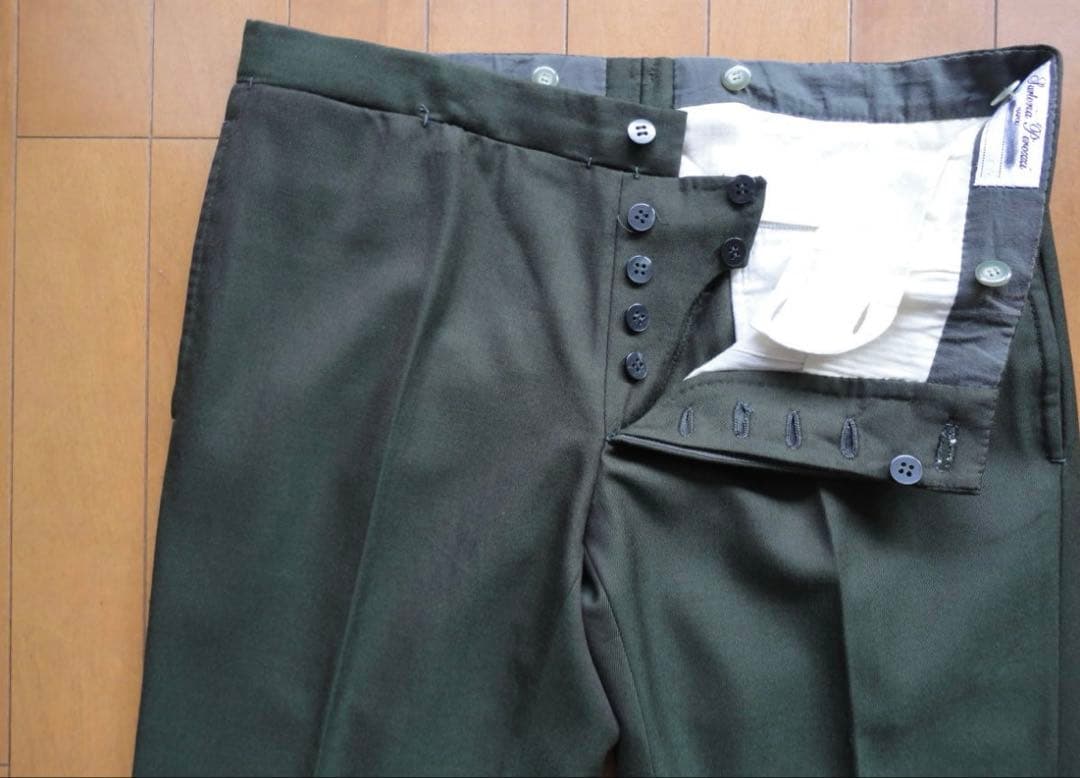 貴重 sartoria pirozzi ビスポーク ベルトレス スラックス
