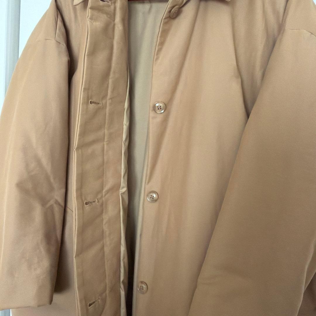 【toitoi】休日と詩　ベージュ 比翼コート