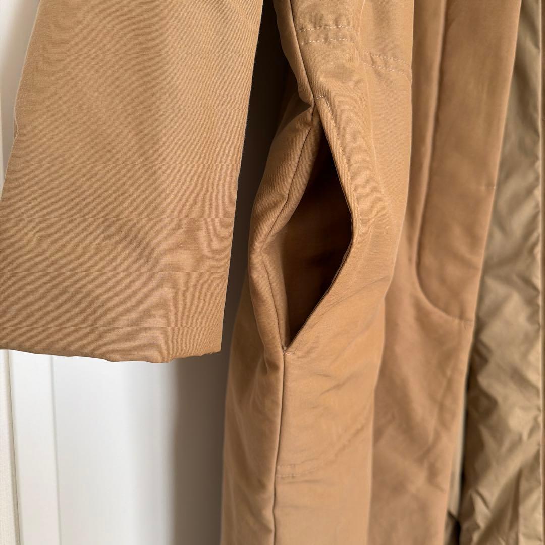 【toitoi】休日と詩　ベージュ 比翼コート