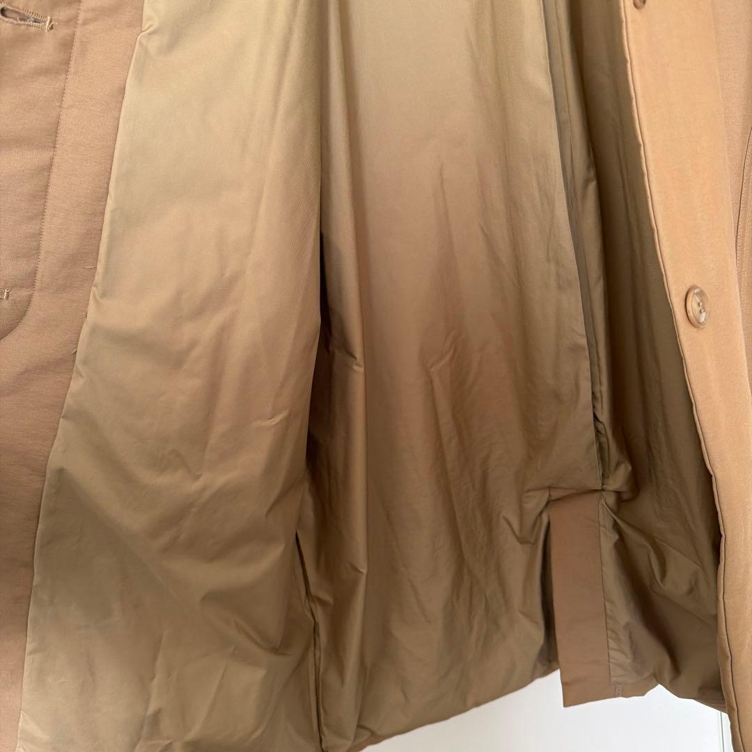 【toitoi】休日と詩　ベージュ 比翼コート