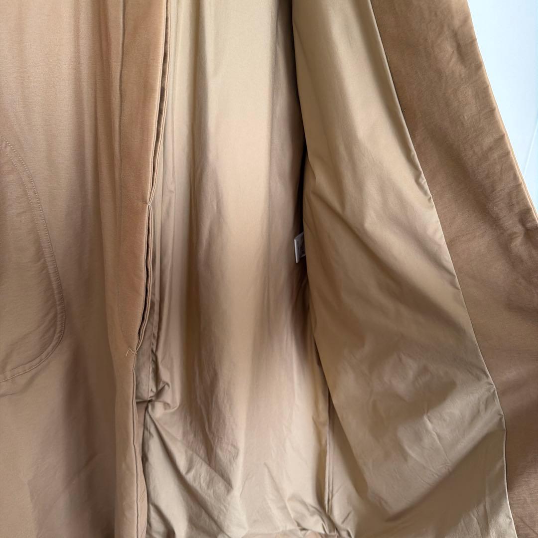 【toitoi】休日と詩　ベージュ 比翼コート