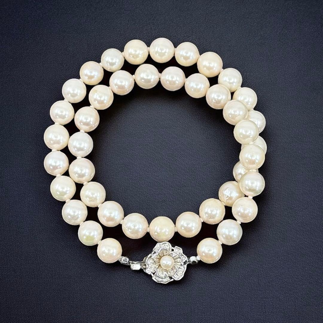 【高島屋購入品】最高峰　アコヤ　大珠　本真珠　パール　ネックレス　8.8mm