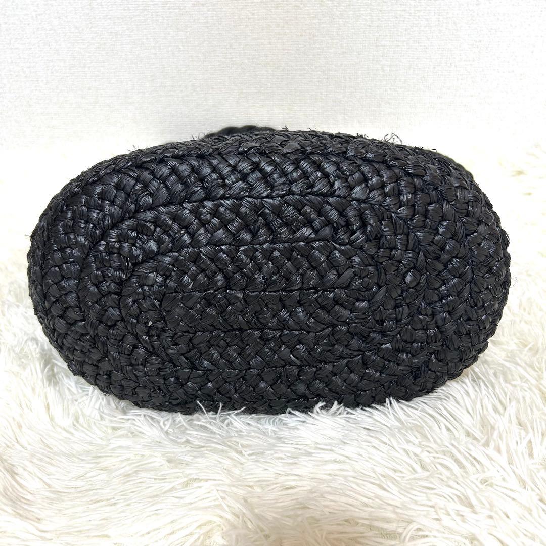 【極美品】HELEN KAMINSKI ラフィア×レザー 肩掛け かごバッグ