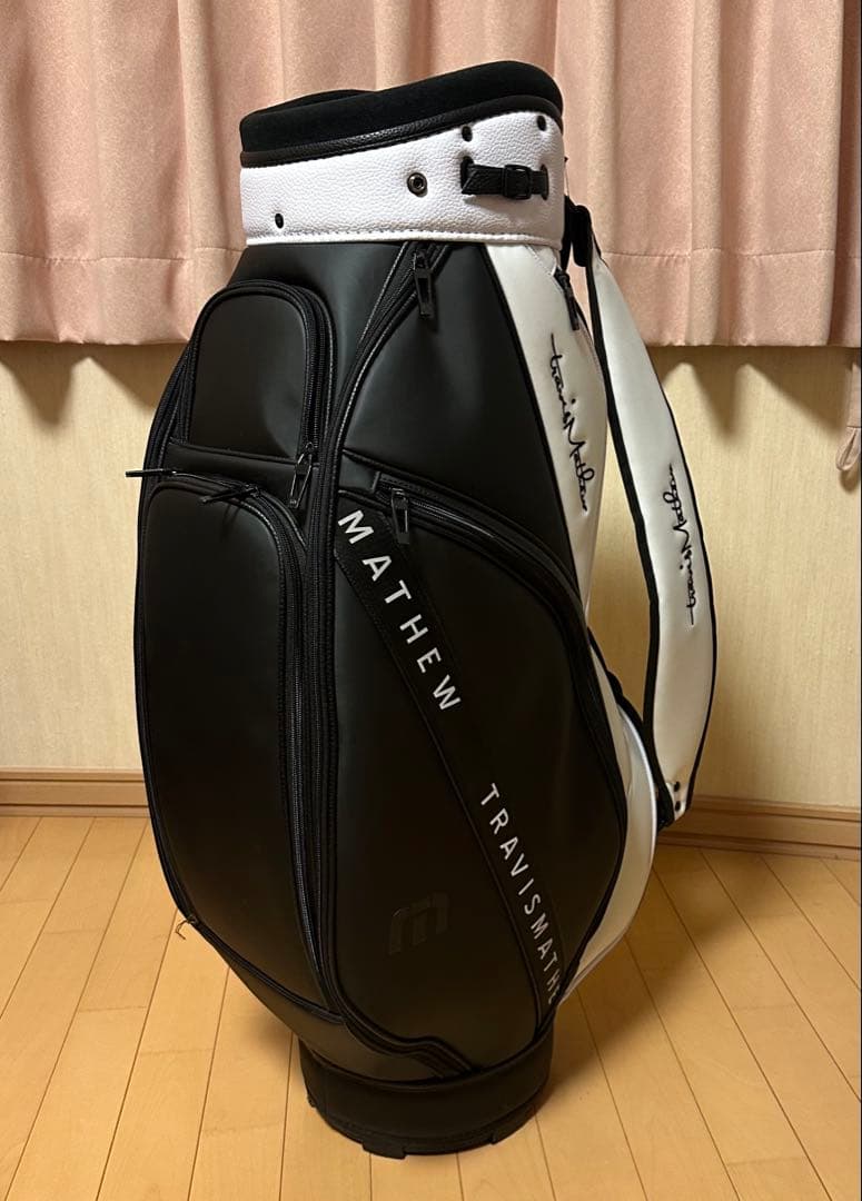 TRAVIS MATHEW キャディバッグ ブラック/ホワイト