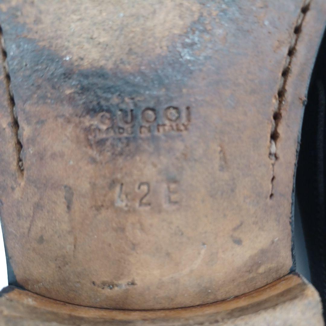 GUCCI グッチ 　ビットローファー ２６.５cm スウェード