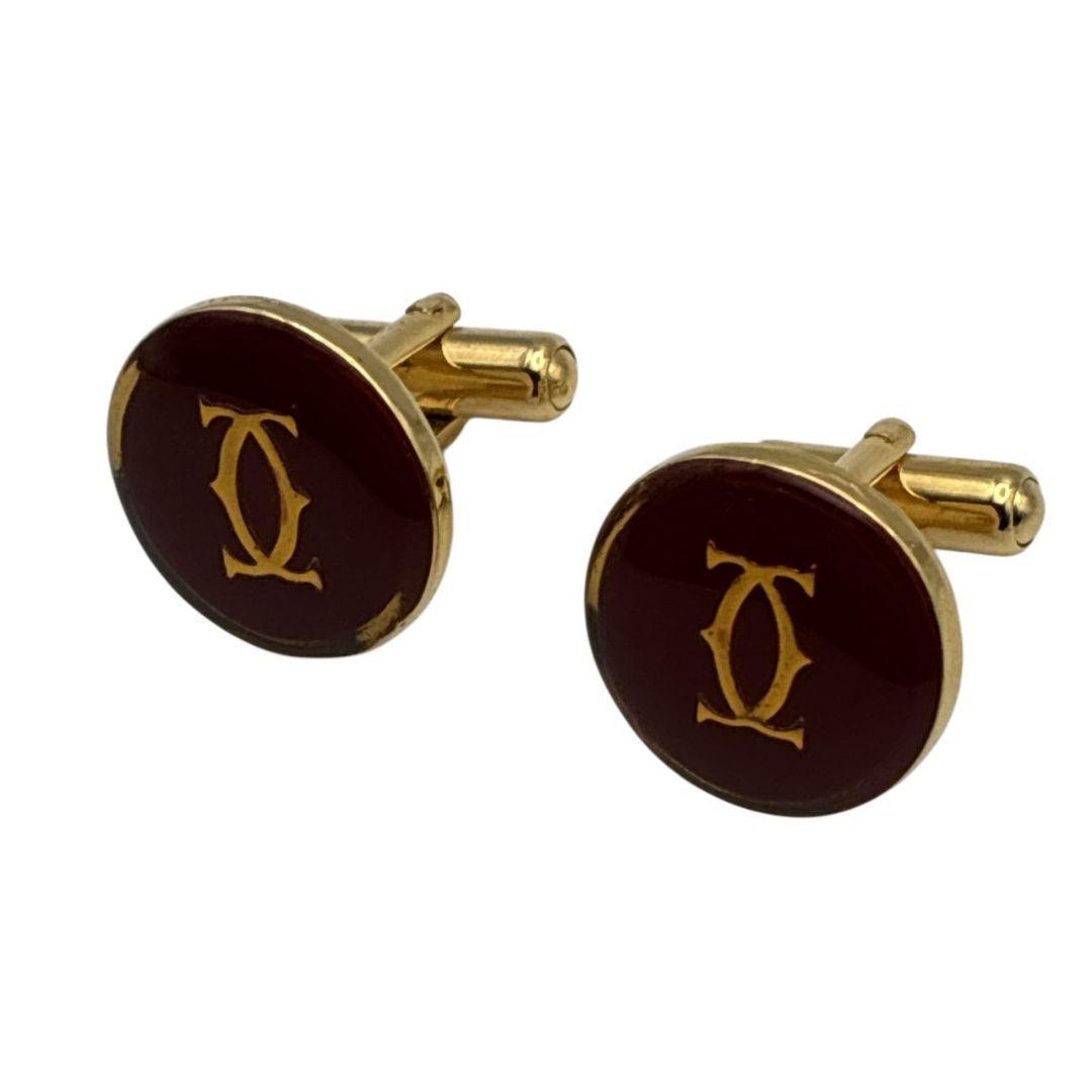 【美品】Cartier カルティエ カフス タイピン セット ダブルC ロゴ