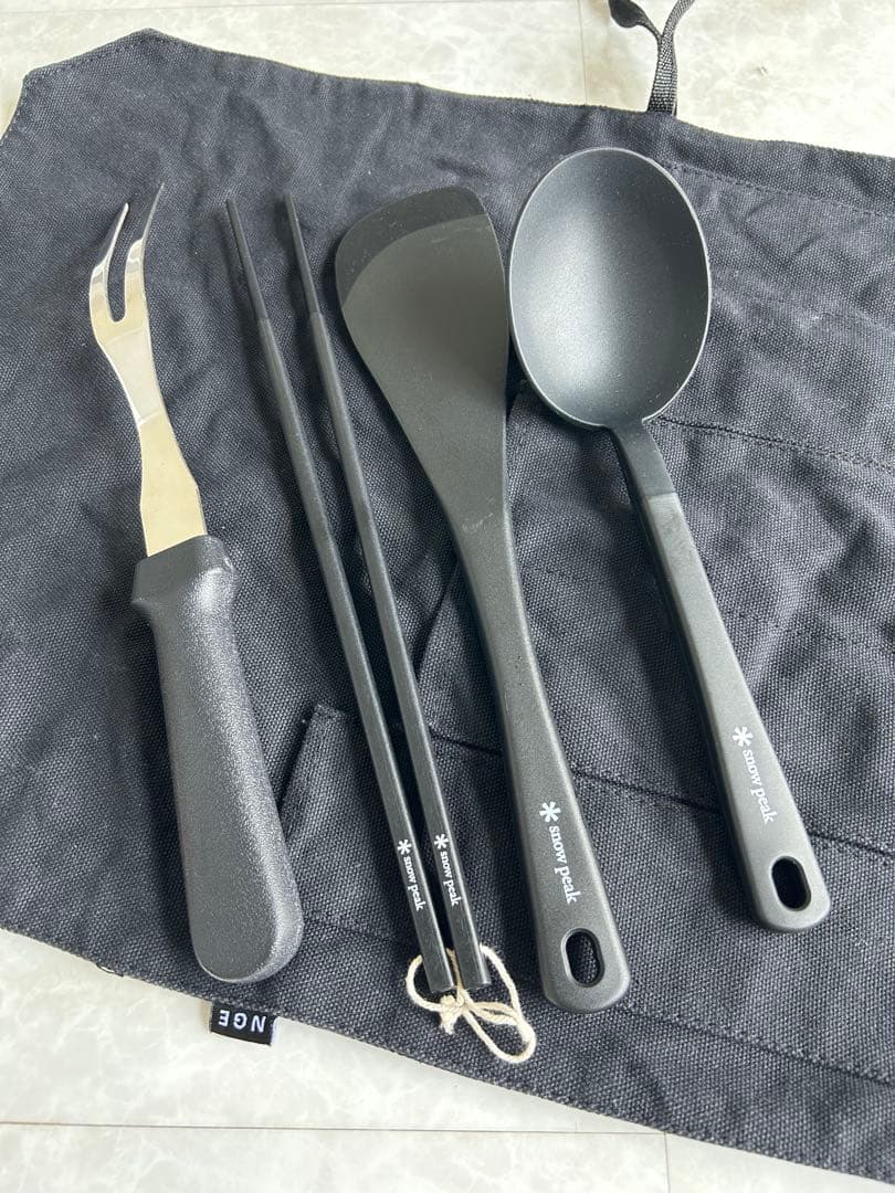 スノーピーク　クッキングツール3点 他メーカー収納ケース付き　廃盤品