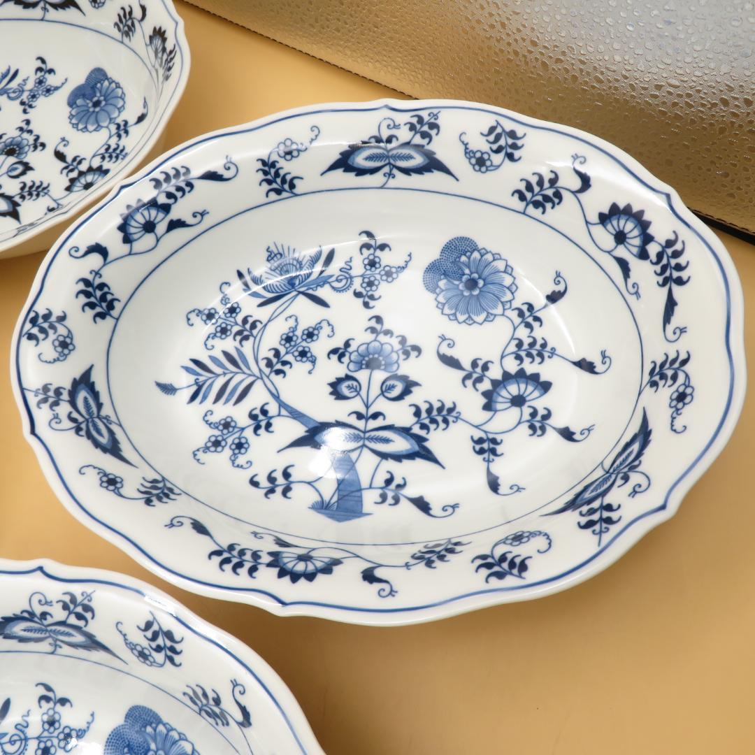 美品　ブルーダニューブ Blue Danube　オーバル　深皿　６枚