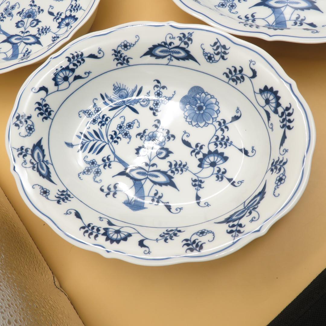 美品　ブルーダニューブ Blue Danube　オーバル　深皿　６枚