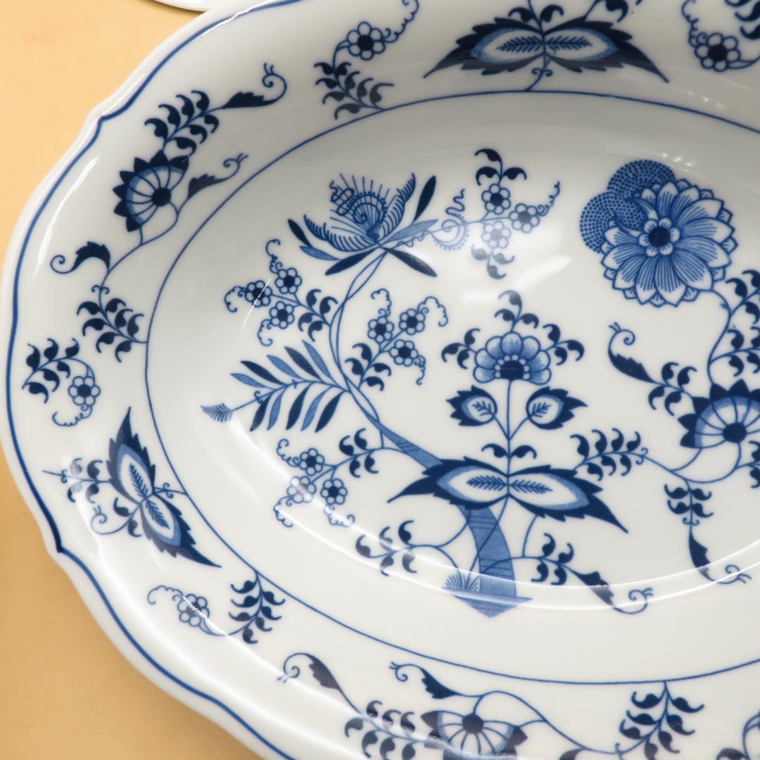 美品　ブルーダニューブ Blue Danube　オーバル　深皿　６枚