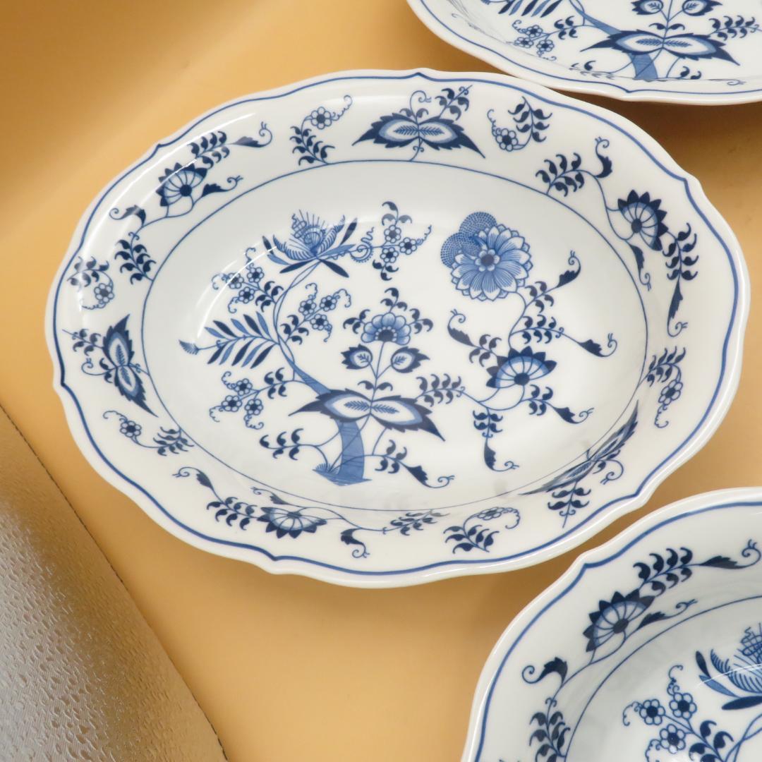 美品　ブルーダニューブ Blue Danube　オーバル　深皿　６枚