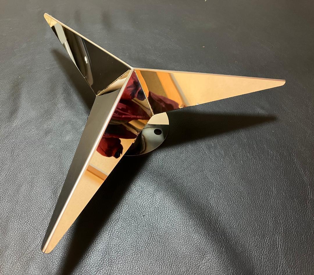 鏡面ステンレス製 大型低床車用 ホイール 19.5 インチ スピンナー 4個