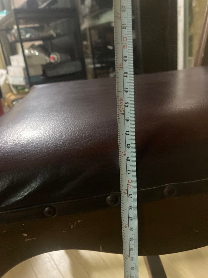 か*き様 木製ダイニングチェア ラダー背もたれ　ビンテージ　梱包発送たのめる便で