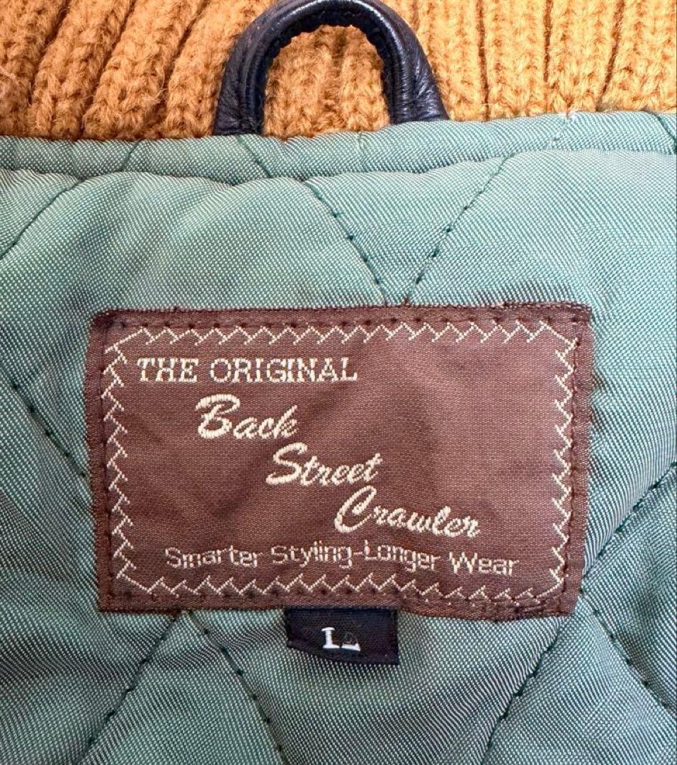 美品 Back Street Crawler スタジャン 本革 インディアン