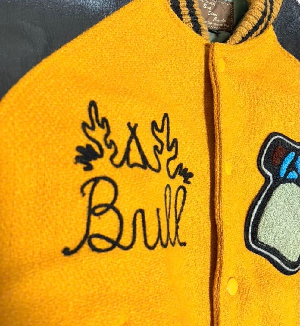 美品 Back Street Crawler スタジャン 本革 インディアン