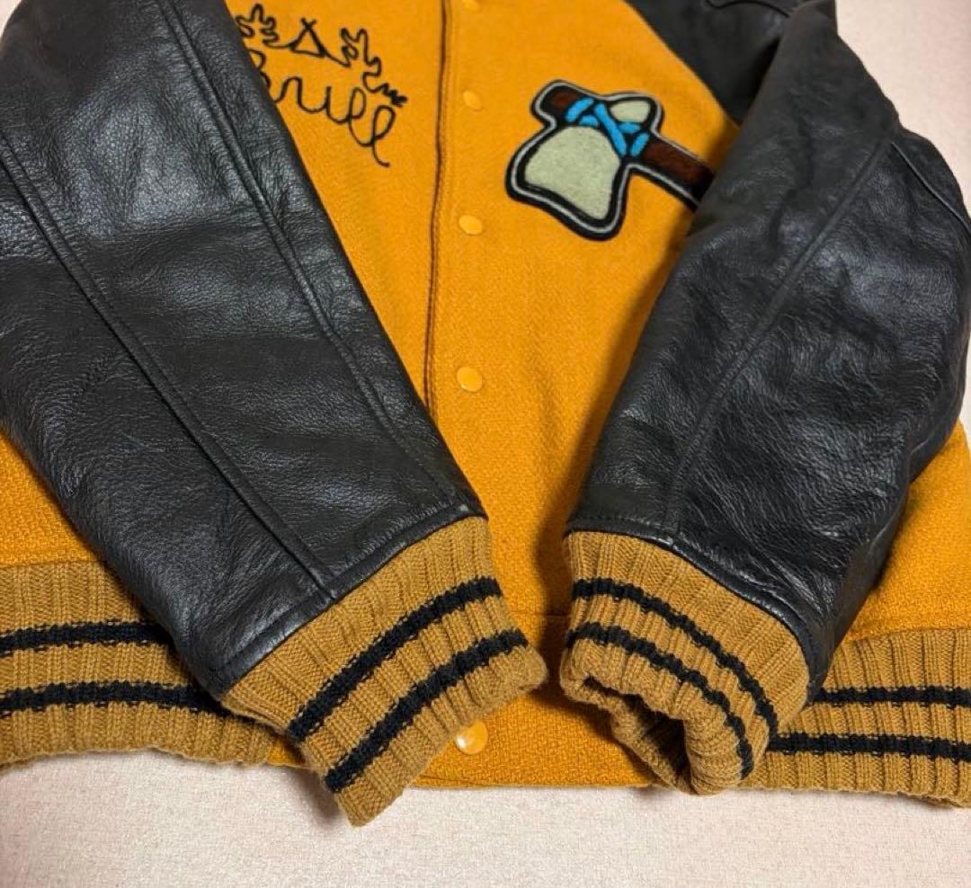 美品 Back Street Crawler スタジャン 本革 インディアン