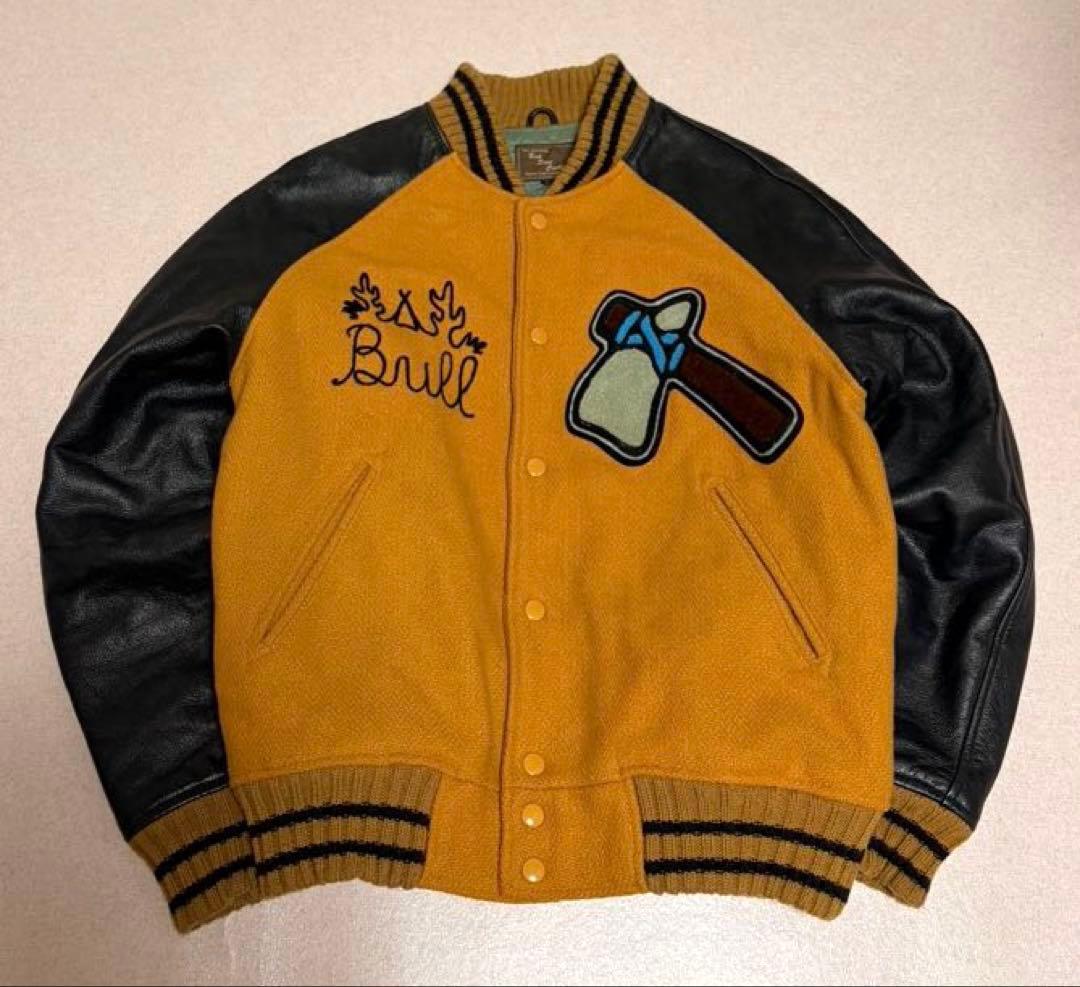 美品 Back Street Crawler スタジャン 本革 インディアン