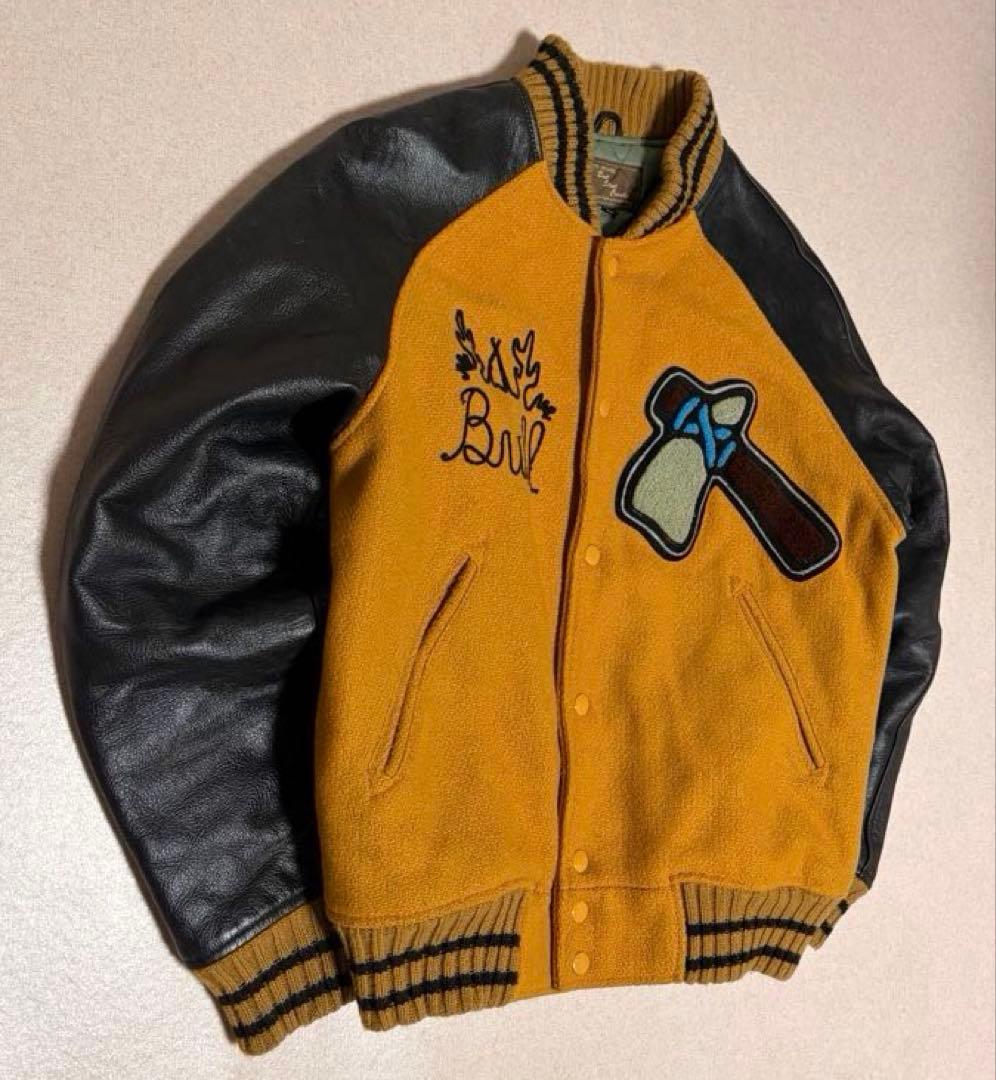 美品 Back Street Crawler スタジャン 本革 インディアン