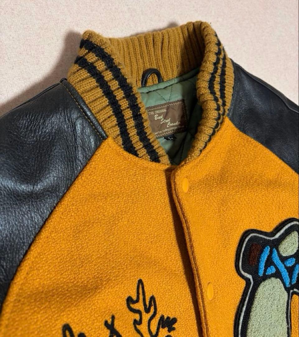 美品 Back Street Crawler スタジャン 本革 インディアン