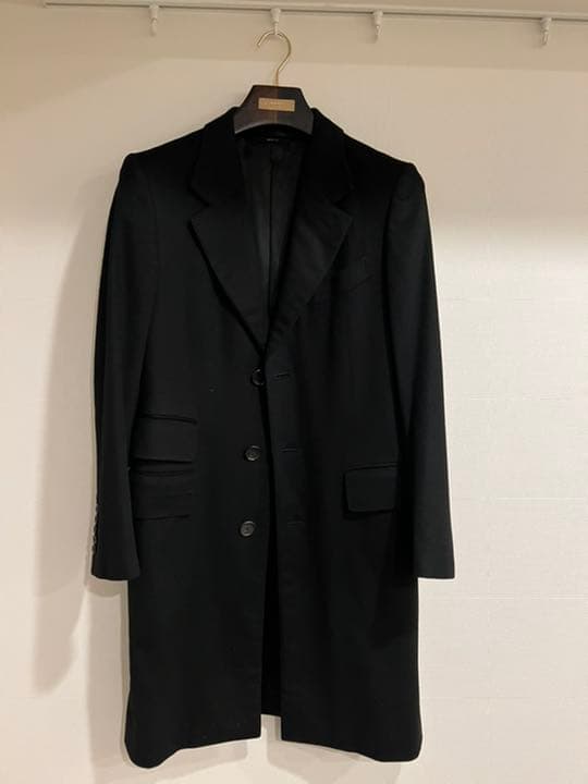 トムフォード。チェスターコート ブラックロングコート