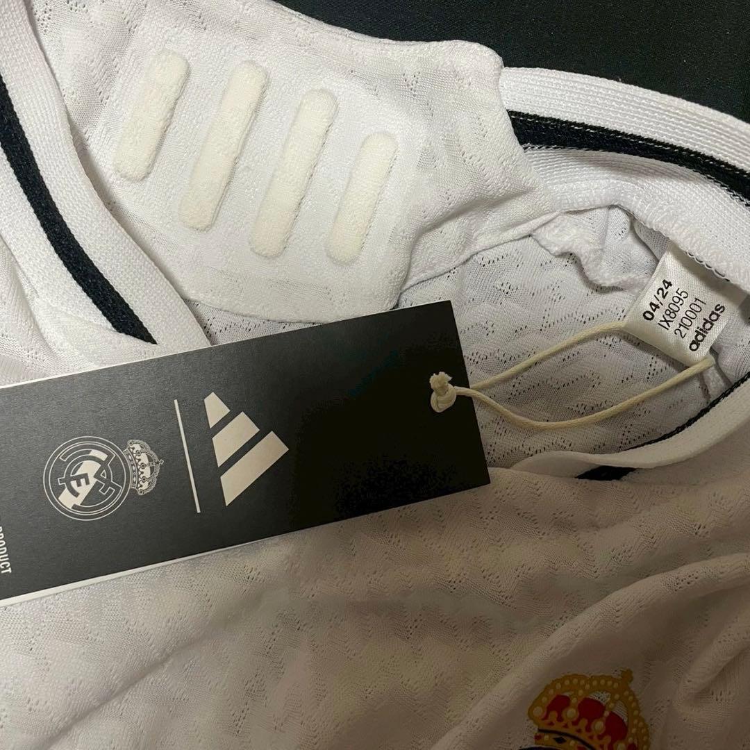 【正規品／オーセンティック】レアル24-25 ホーム #9エムバペフルパッチXL