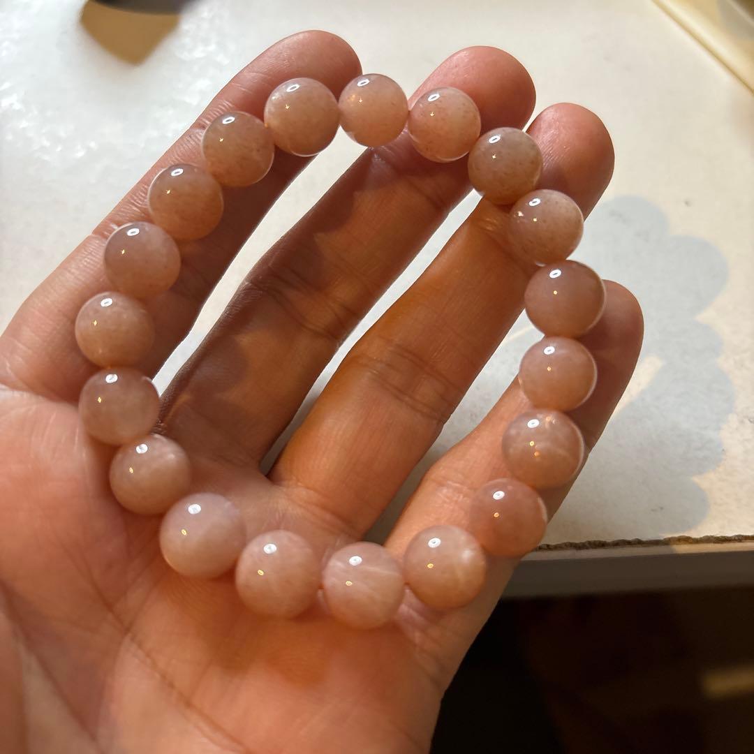 綺麗なオレンジムーンストーン！ジュワーンとくる！綺麗！