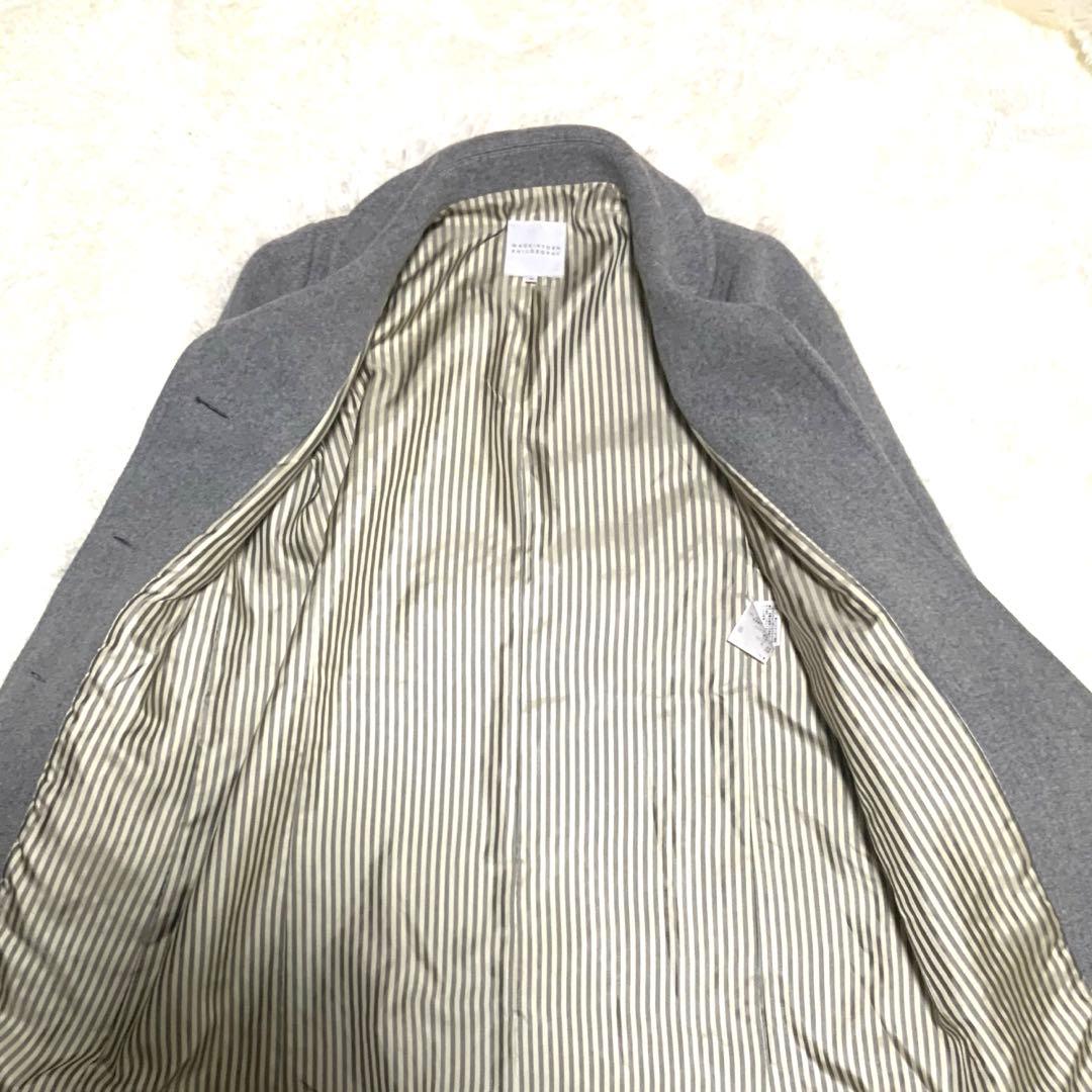 じゅんたん　PHILOSOPHY くるみボタン　ウール　コート　グレー