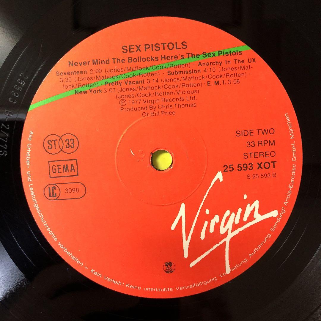 西ドイツ盤！ A2/B2 超高音質盤 THE SEX PISTOLS 極上2nd