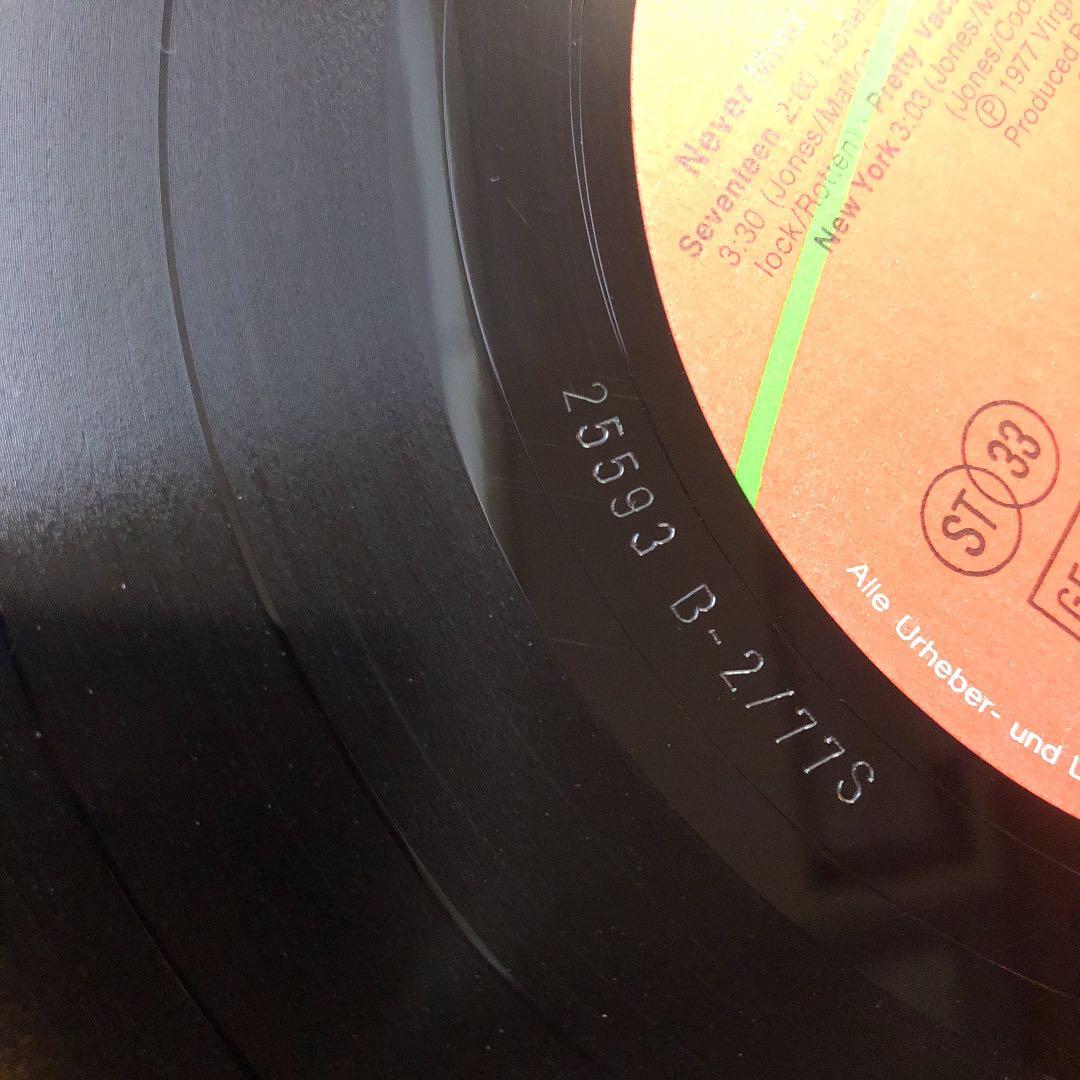 西ドイツ盤！ A2/B2 超高音質盤 THE SEX PISTOLS 極上2nd