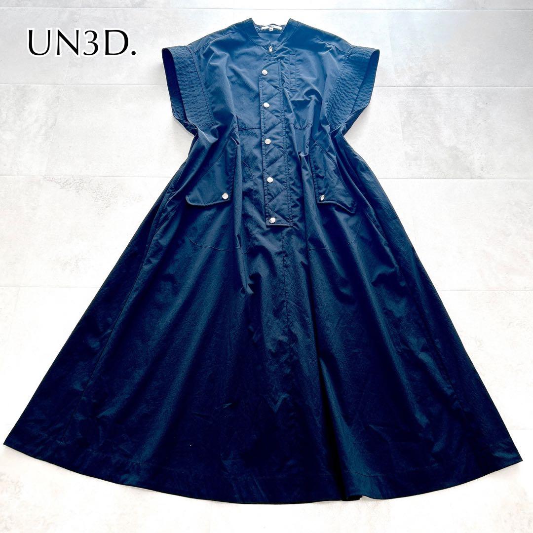 24SS✨現行　アンスリード　MA-1 ディテールワンピース　ブラック　洗える