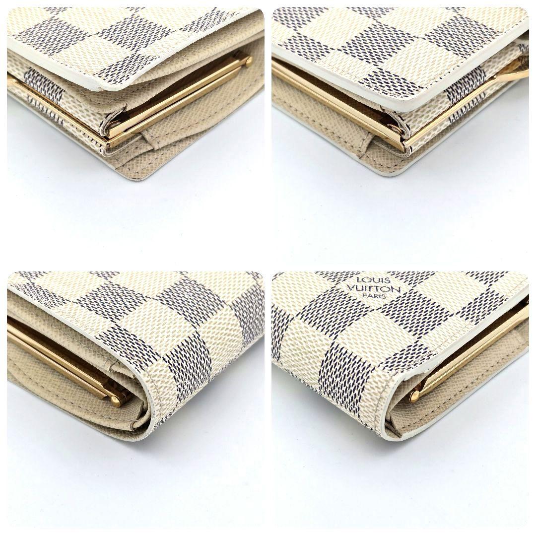 新型 ルイヴィトン ダミエアズール ポルトフォイユ ヴィエノワ がま口 折り財布