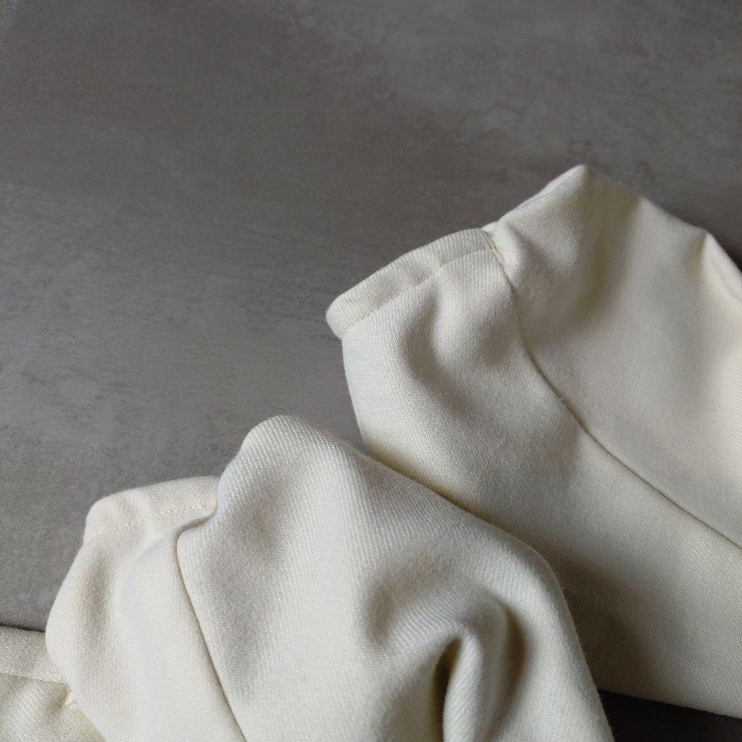 VERMEIL par iena　ツイルウエストシェイプ パフスリーブワンピース