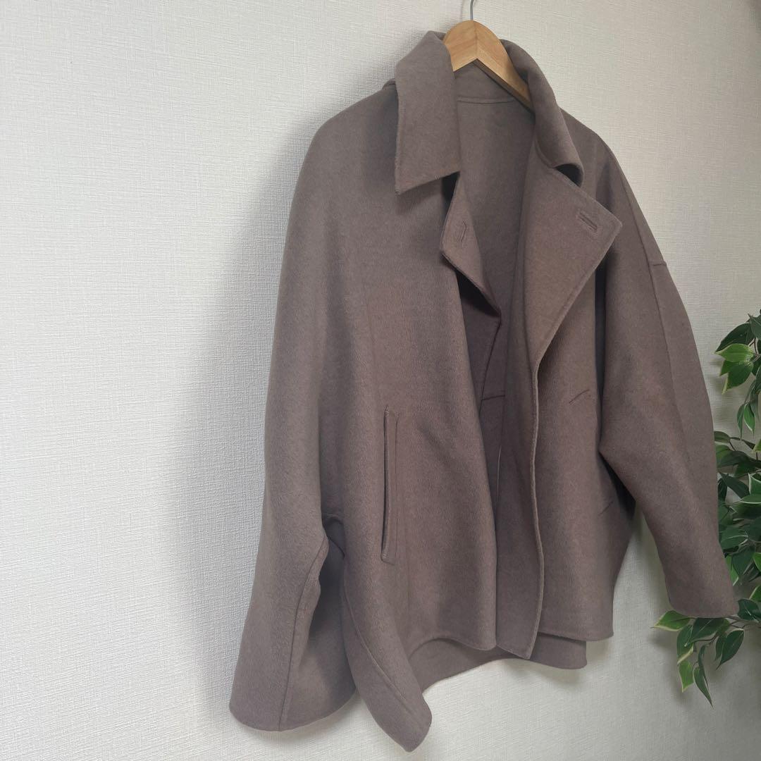 本日限定値下【noble】super160s リバードルマンショートコート　38