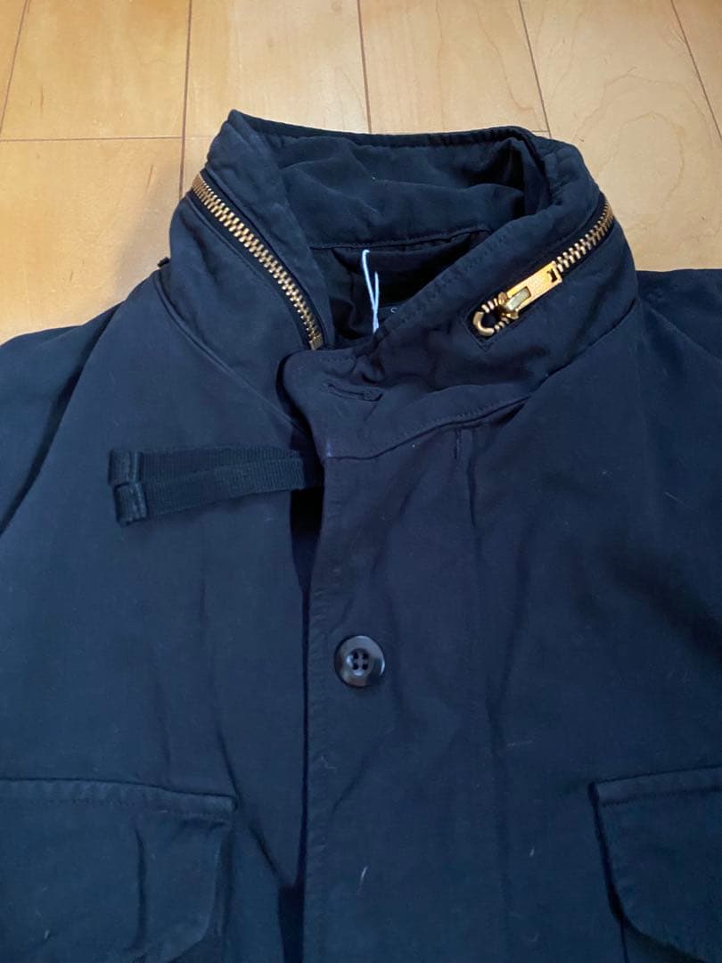 COMOLI、25AW、製品染M65ジャケット 、サイズ2、ブラック