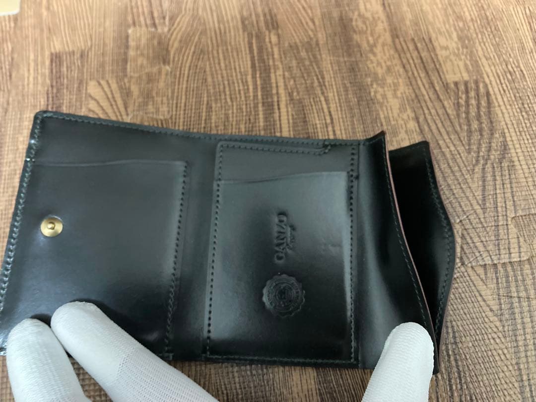 GANZO シェルコードバン　三つ折り財布　2024年度六本木店限定