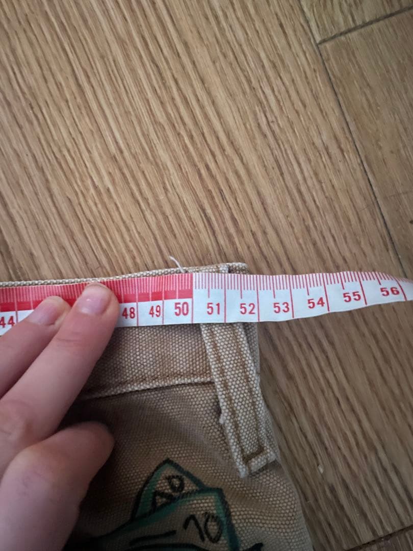 メモリアル ワークパンツ – ハンドペイント デザインサイズXL