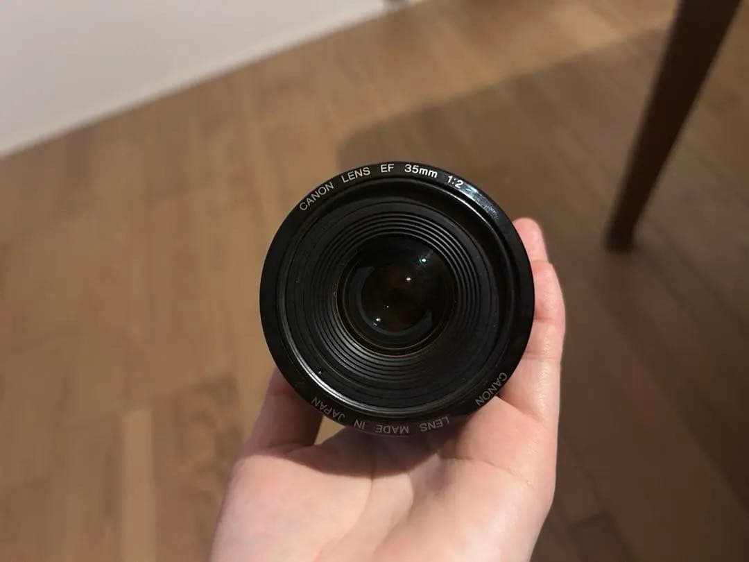 Canon EF 35mm f/2 レンズ　アダプター付き