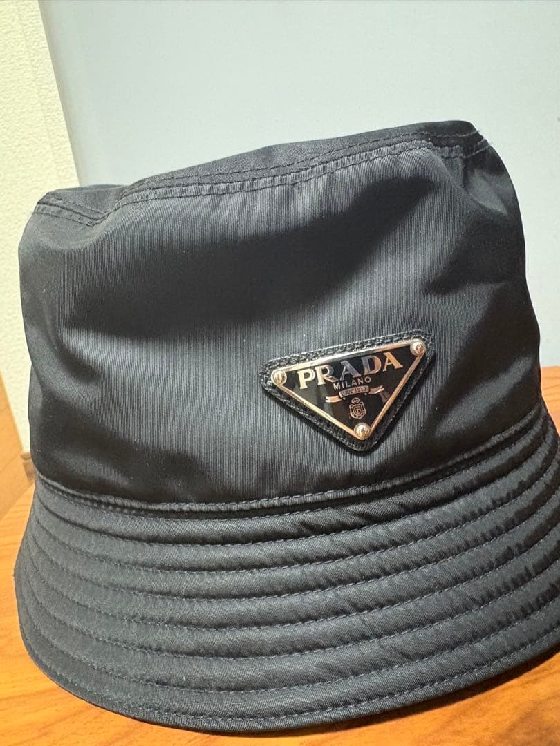 PRADA ブラック バケットハット XL 美品