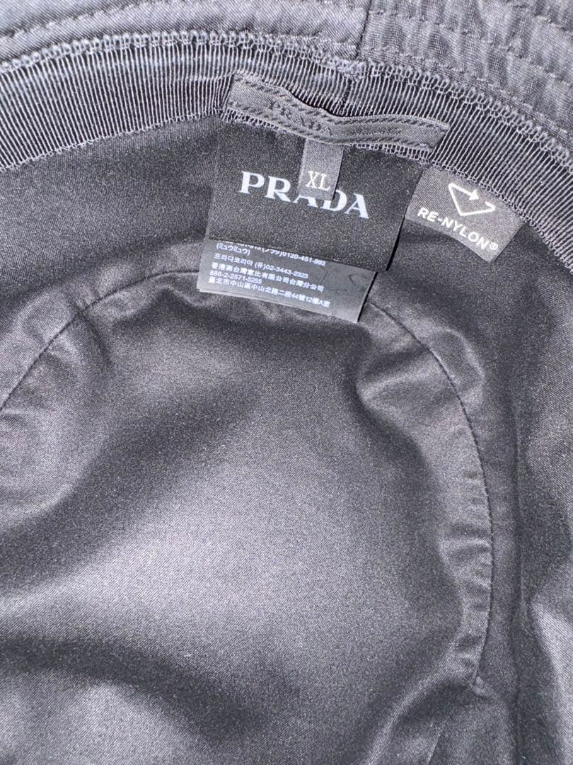 PRADA ブラック バケットハット XL 美品