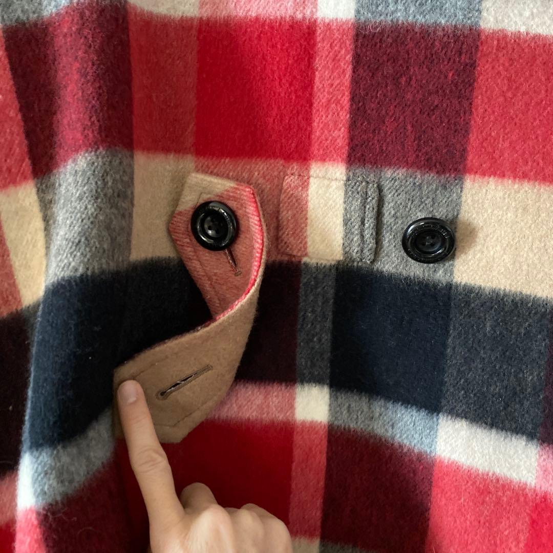 新品タグ付き　リバーシブル　ブルーレーベルクレストブリッジ　ノバチェック柄　羽織