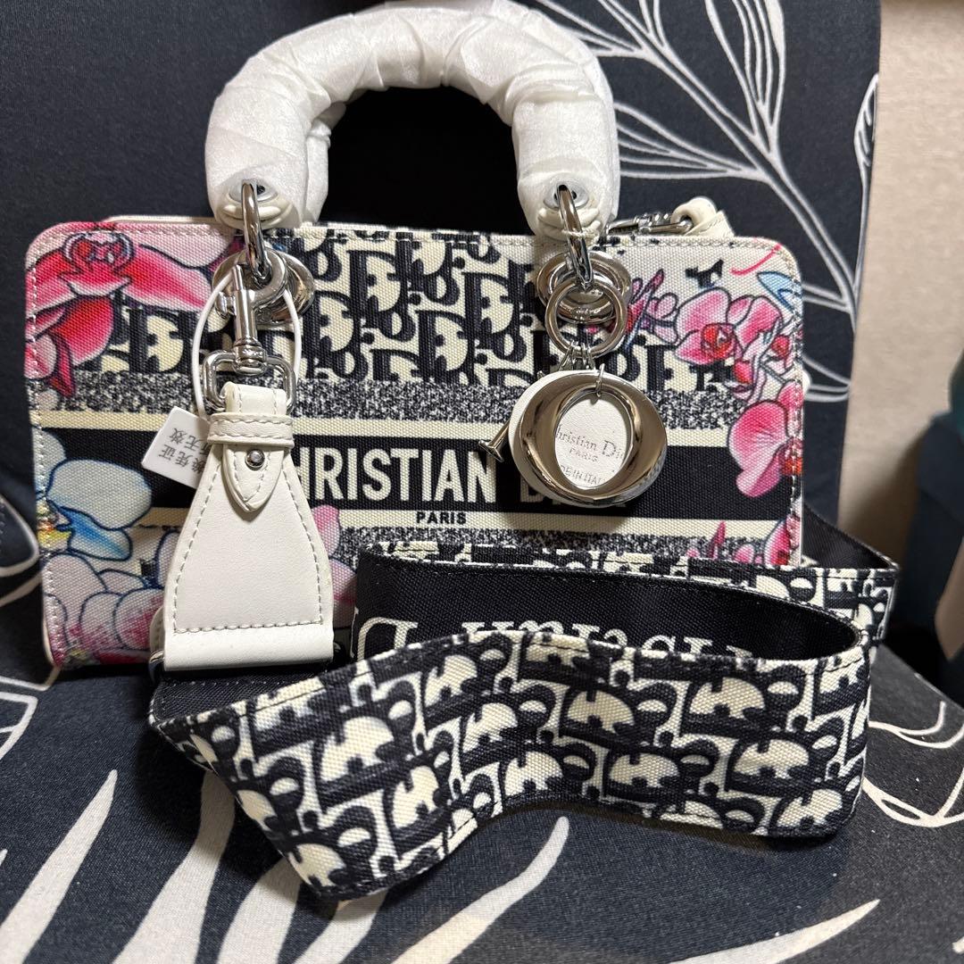 フラワープリント ショルダーバッグ