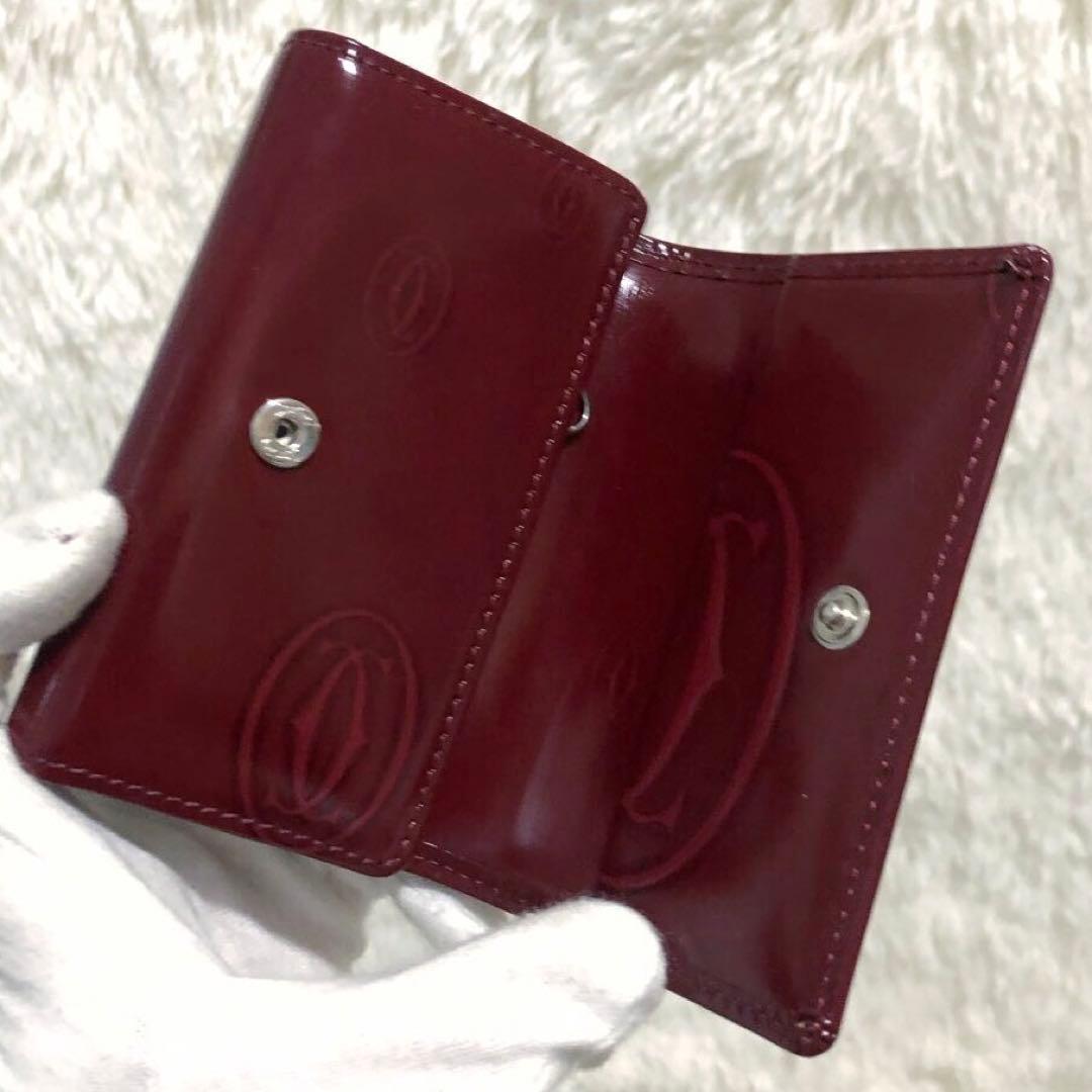 未使用✨カルティエ ハッピーバースデー レザー 6連キーケース エナメル