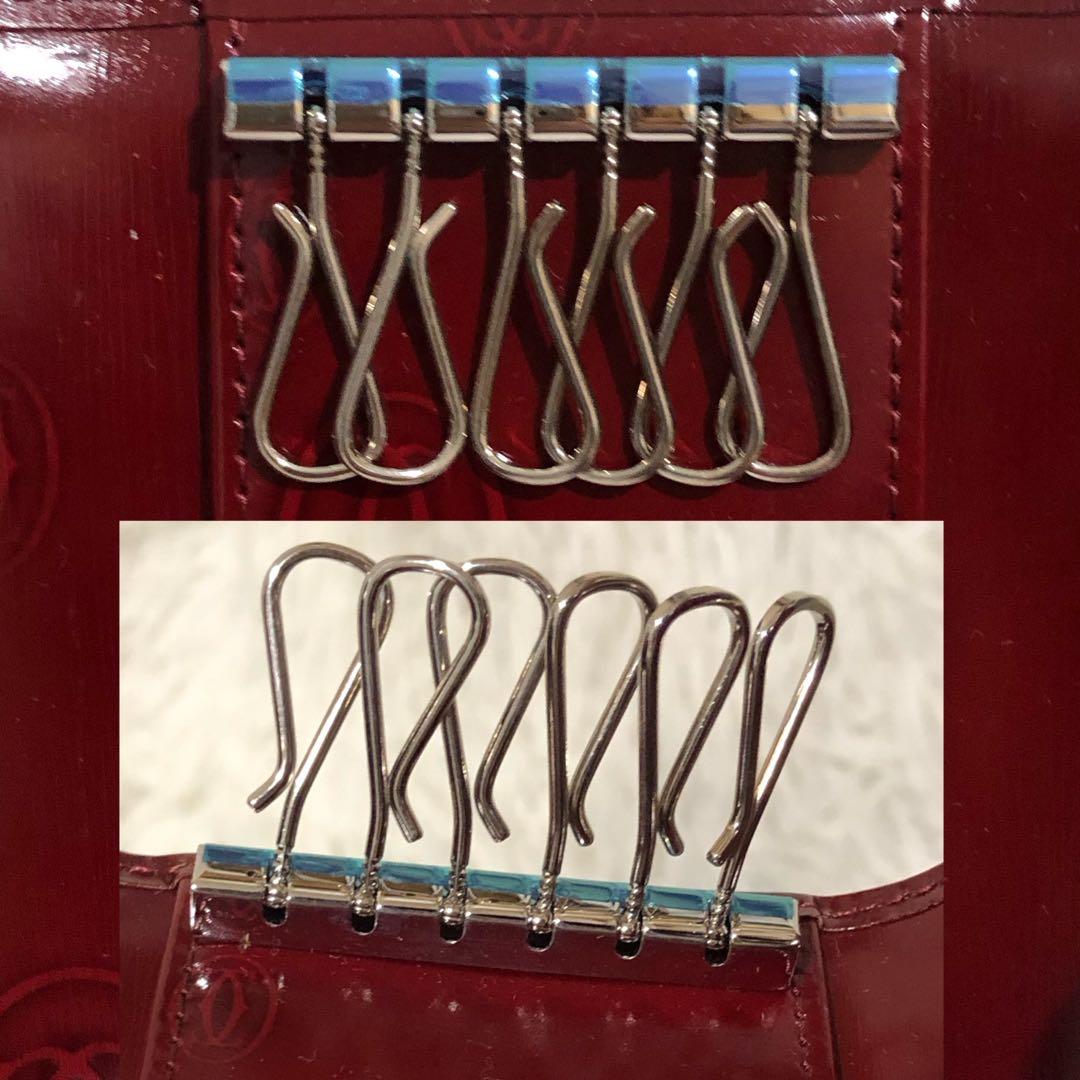 未使用✨カルティエ ハッピーバースデー レザー 6連キーケース エナメル