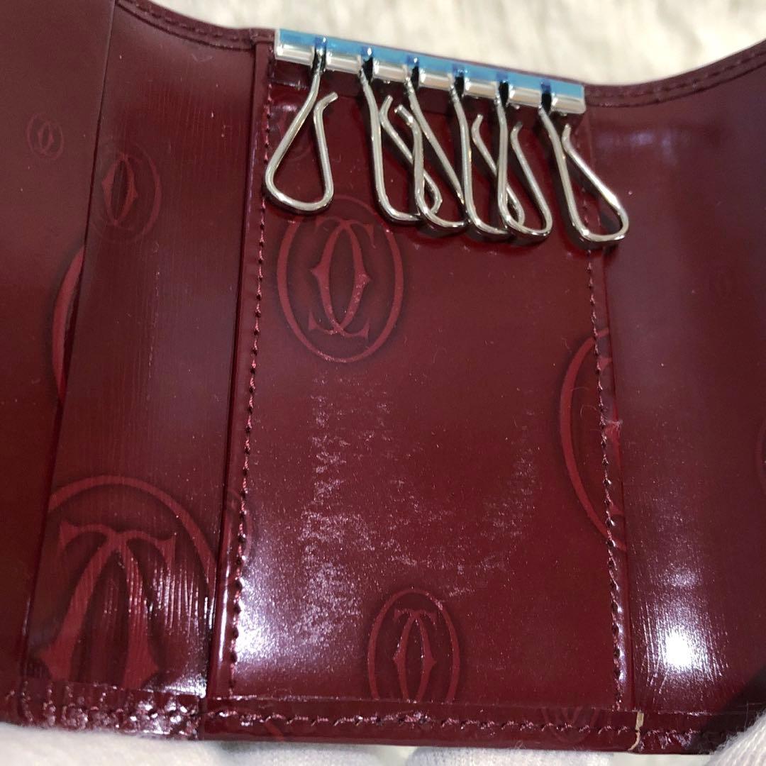 未使用✨カルティエ ハッピーバースデー レザー 6連キーケース エナメル